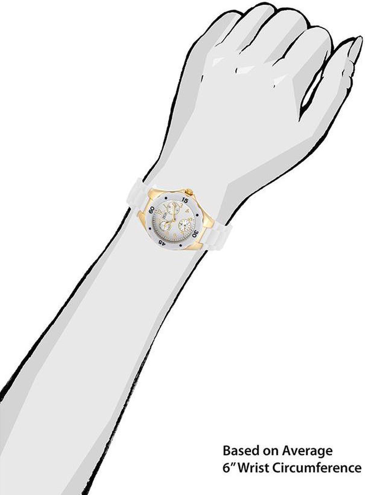 Alt view image 6 of 17 - Invicta 18796 Women's Chronograph White Polyurethane Flame Fusion Watch