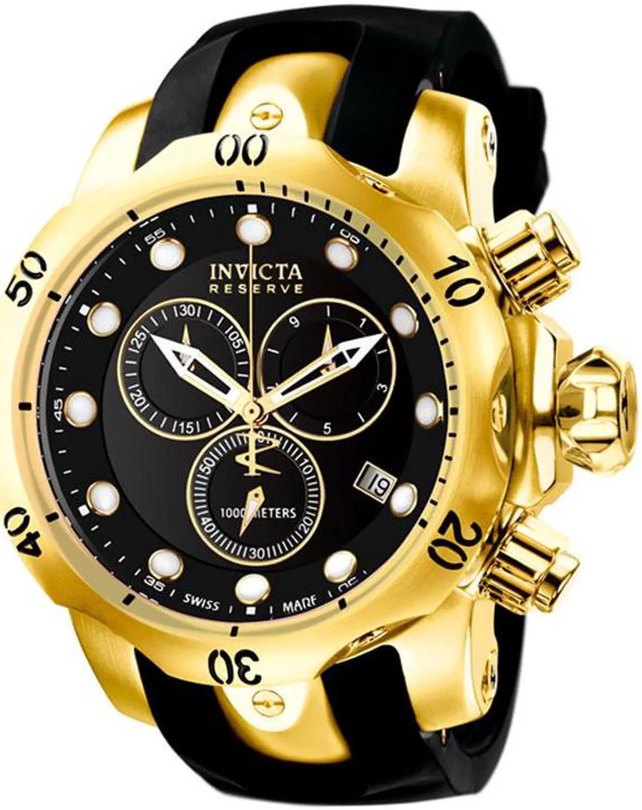 Main image of Men's Reserve Subaqua Venom Chronograph Black Rubber