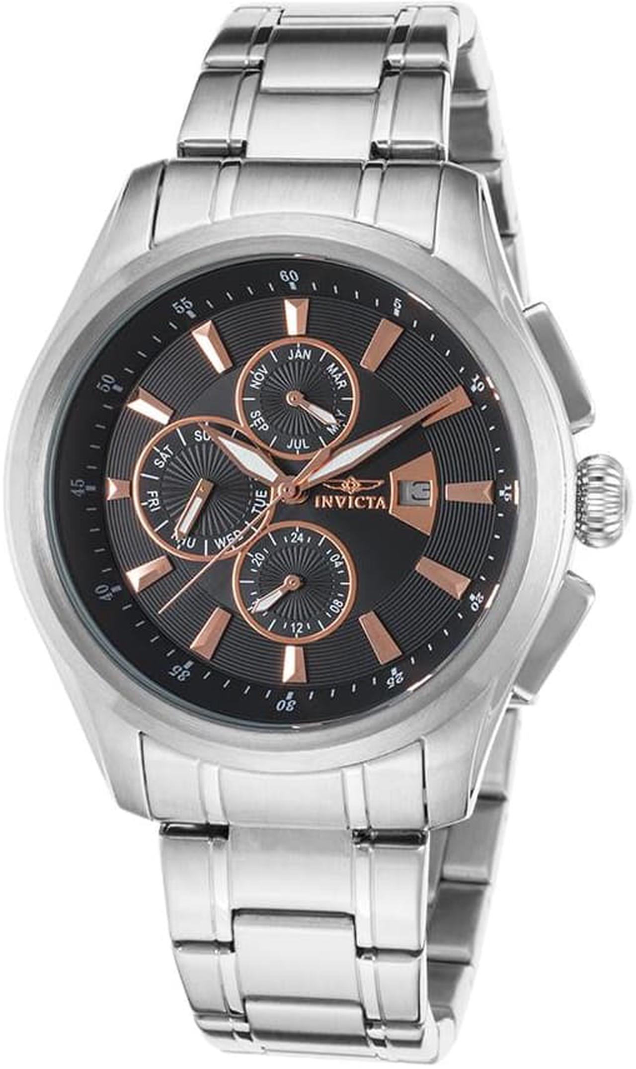 Alt view image 5 of 11 - Invicta  Specialty 1483  Stainless Steel Chronograph  Watch