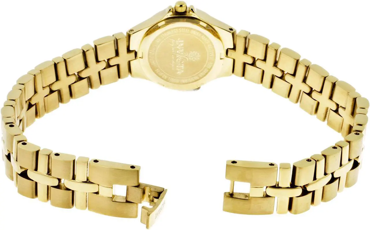 Alt view image 2 of 15 - Invicta 0134 Women's Wildflower 18K Gp Ss Gold-Tone Dial 18K Gp Ss Watch