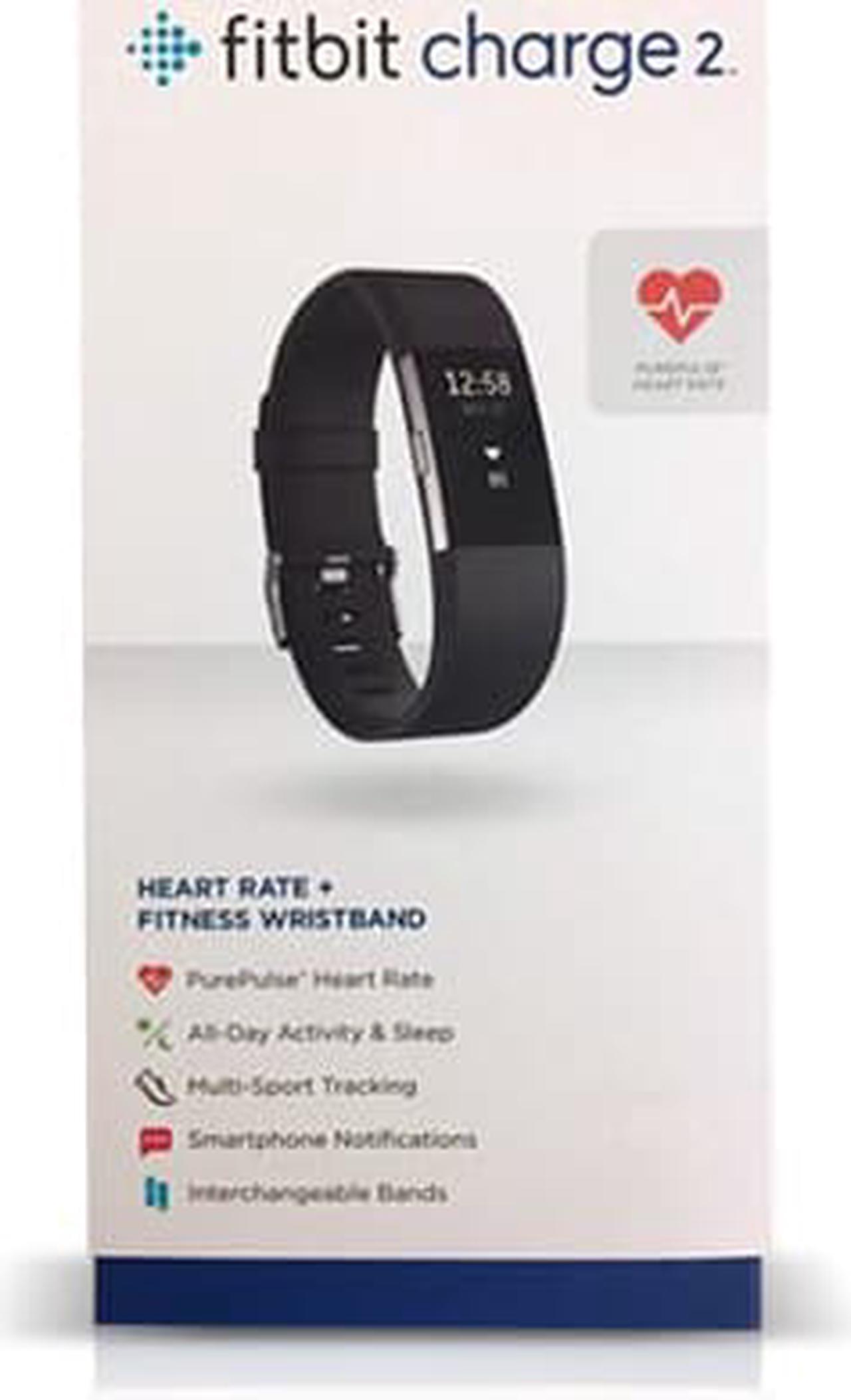 Alt view image 8 of 9 - Fitbit Charge 2 Heart Rate & Activity Tracker - Small (5.5"–6.7") - Black