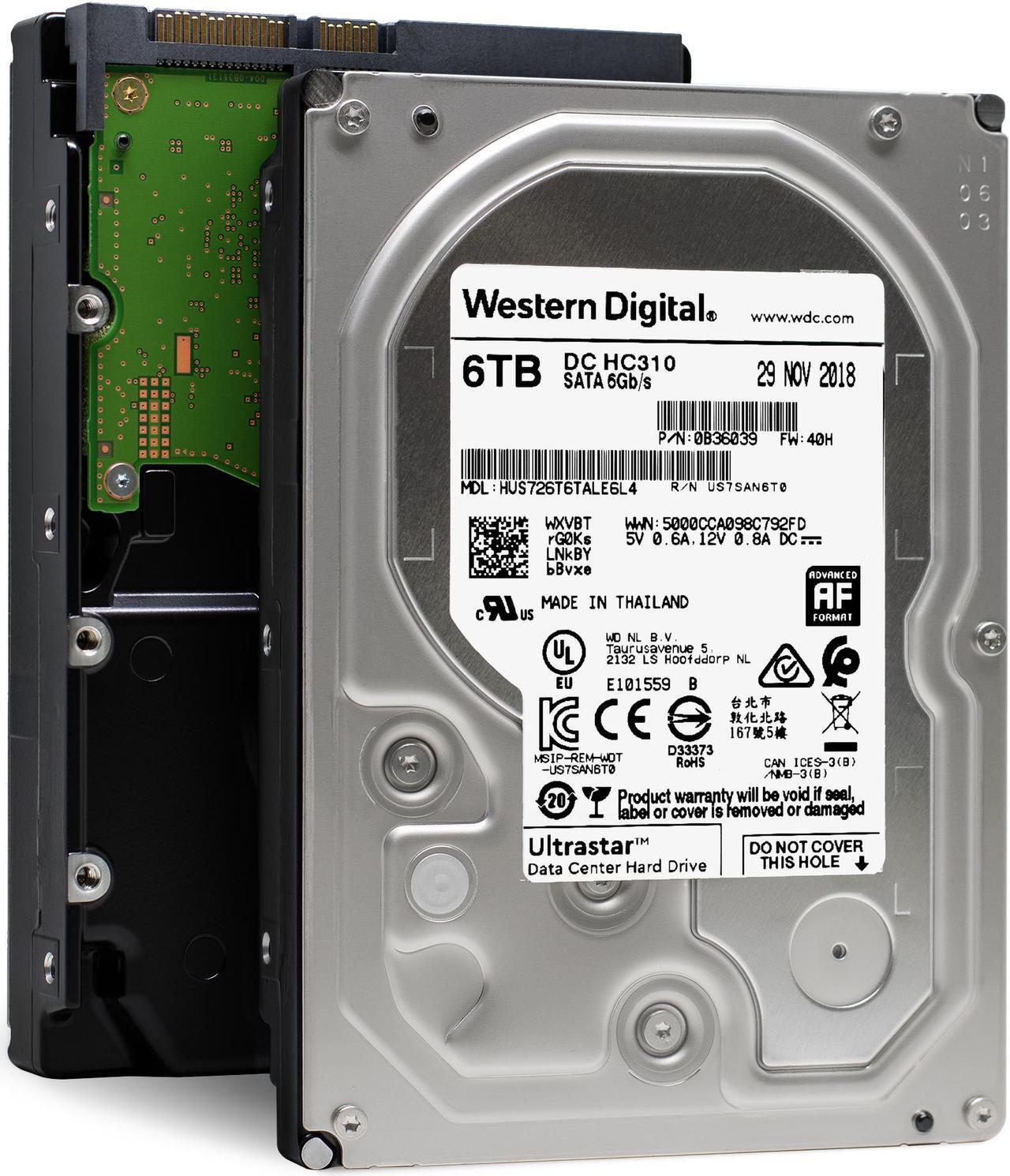 Main image of HGST HUS726T6TALE6L4 3.5" 6TB SATA 7.2KRPM 256M 0B36039 512e SE HDD
