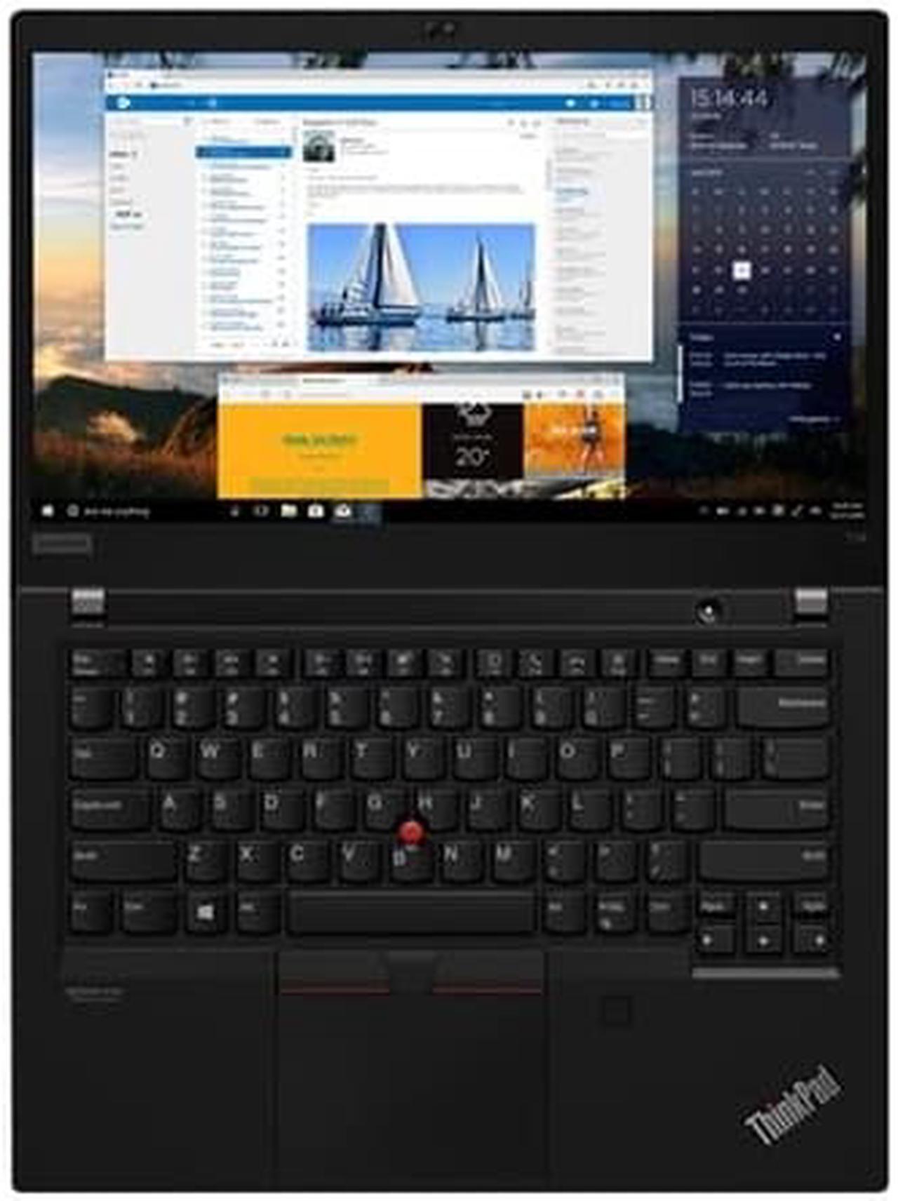Alt view image 2 of 15 - Lenovo Laptop ThinkPad T14 Gen 1 (Intel) 20S0003MUS Intel Core i7 10th Gen 10610U (1.80 GHz) 16 GB Memory 512 GB PCIe SSD Intel UHD Graphics 14" IPS 1920 x 1080 Windows 10 Pro 64-bit