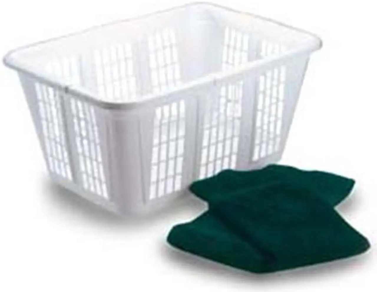 Main image of Rubbermaid Laundry Basket 10 7/8w x 22 1/2d x 16 1/2h Plastic White 8/Carton