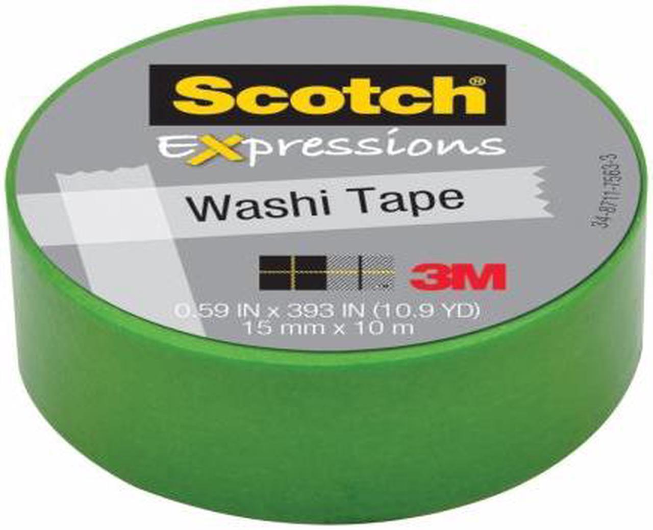 Alt view image 2 of 19 - 3M Scotch Expressions Washi Crafting Tape: 0.59 in. x 10-9/10 yds. (Green) - OEM