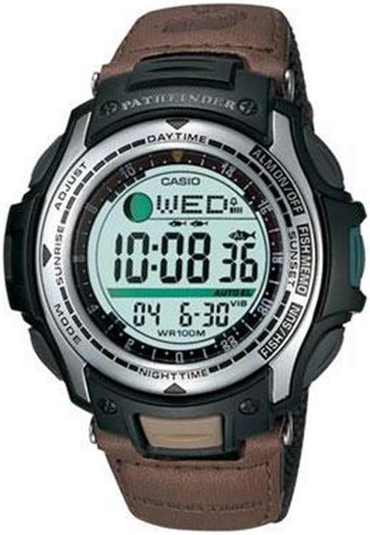 Alt view image 4 of 10 - Casio Pathfinder Fishing And Hunting Timer Mens Watch PAS400B-5V