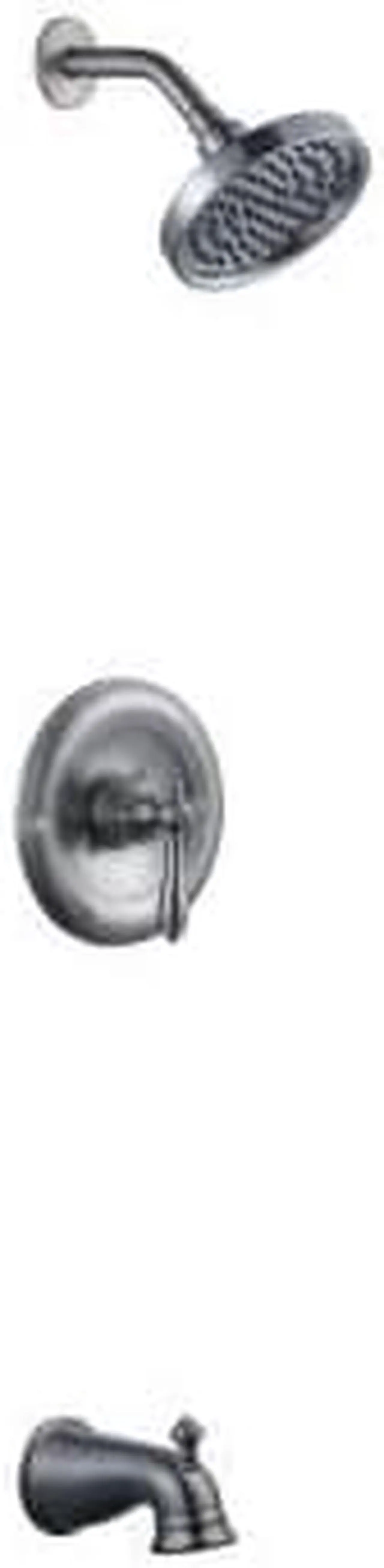 Main image of Pegasus 875-9104 Estates 1-Handle Tub and Shower Faucet in Brushed Nickel