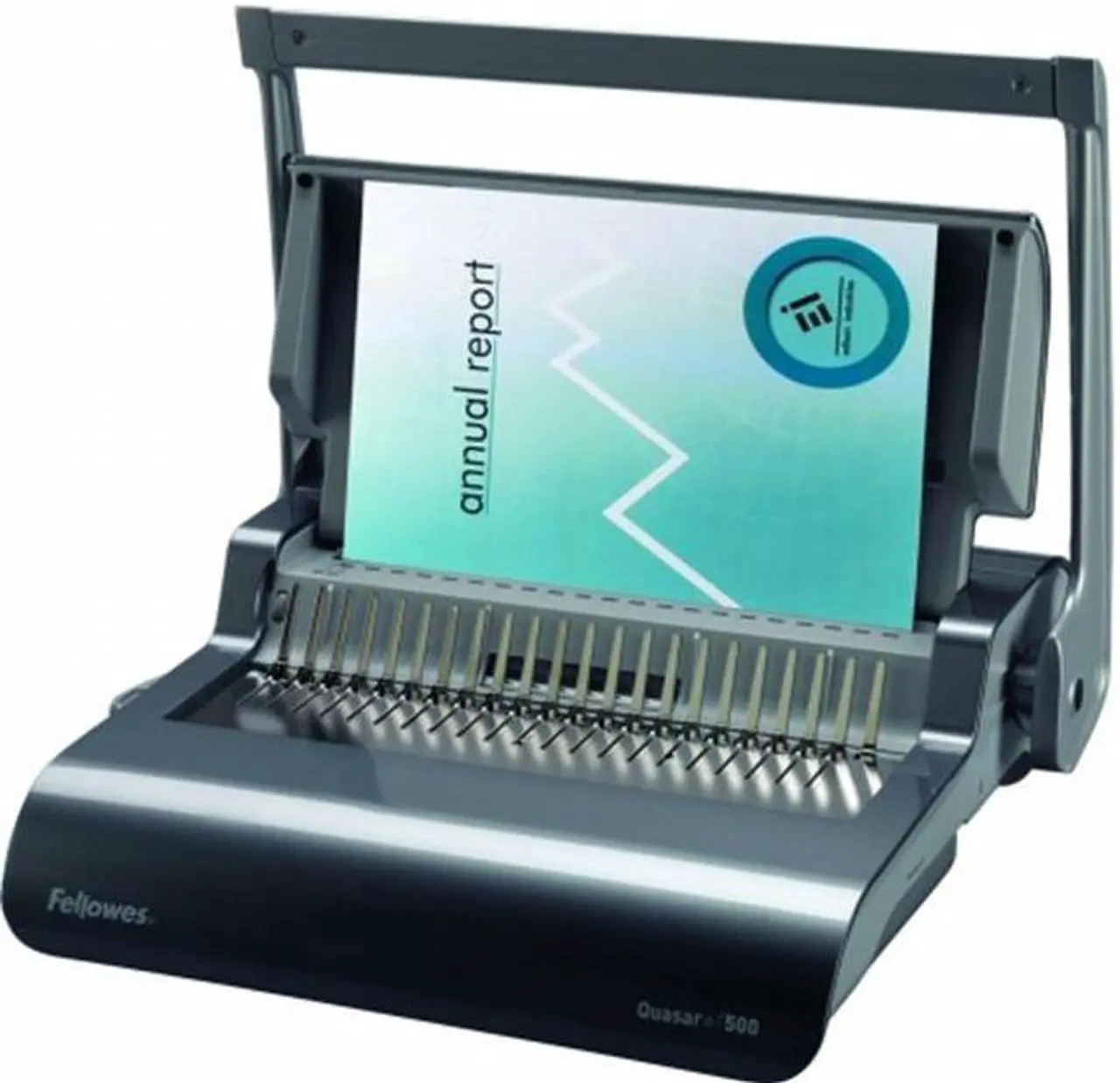 Alt view image 5 of 15 - 5227201 Fellowes Quasar+ 500 Manual Comb Binding Machine