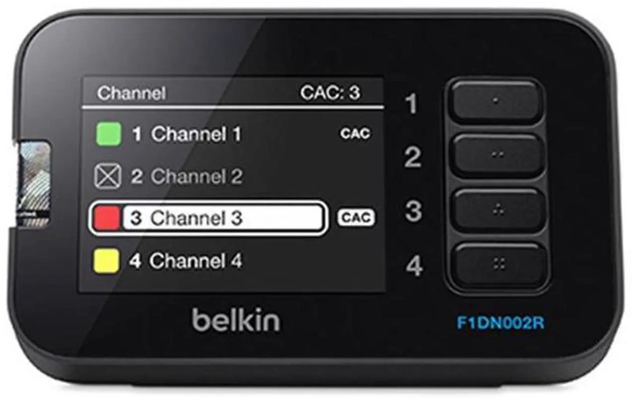 Alt view image 2 of 3 - Belkin Advanced Secure LCD Desktop Controller for KVM