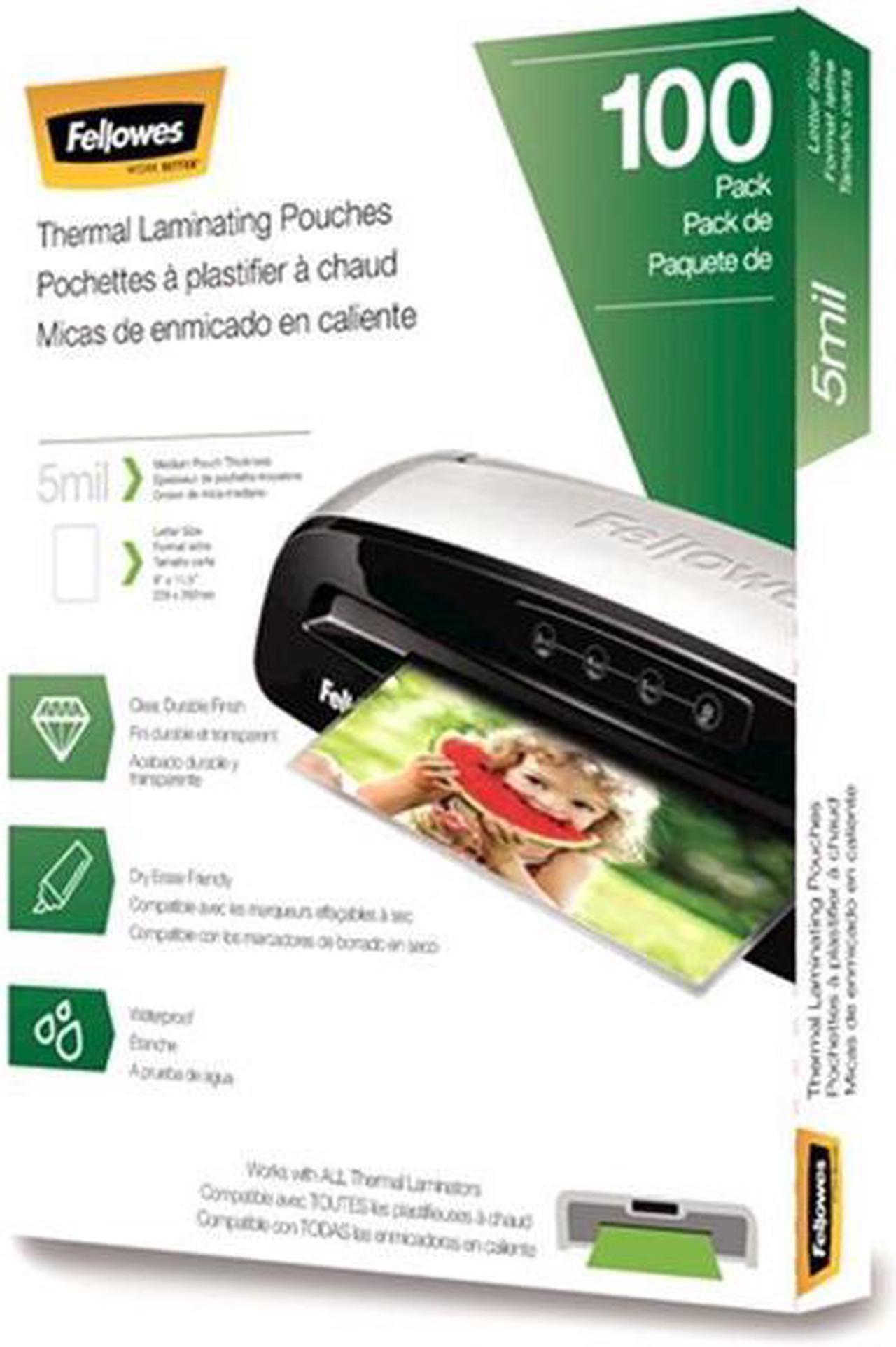 Alt view image 2 of 20 - Fellowes Laminating Pouches Letter Size Hot Pouch 9 x 11.5 5 mil 100 pack 5743501