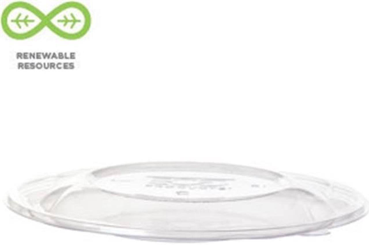 Main image of Eco-Products EPSBS64LID Lids For 64Oz Squat Salad Bowls, Pla, Clear, 9 1/2 Inch Dia, 300/Carton