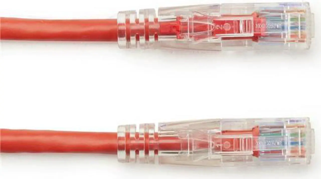 Alt view image 3 of 8 - GigaBase 3 CAT5e 350-MHz Lockable Patch Cable (UTP), Red, 4-ft. (1.2-m)