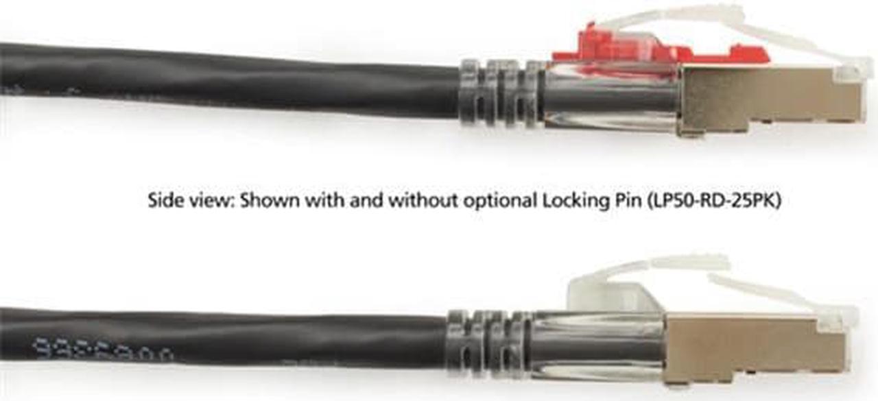 Alt view image 2 of 3 - GigaBase 3 CAT5e 100-MHz Shielded, Stranded, Lockable PVC Cable (F/UTP), Black, 15-ft. (4.5-m)
