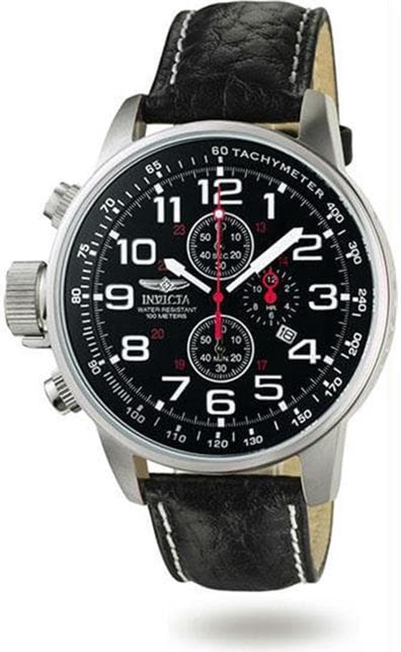 Alt view image 16 of 19 - Invicta  I-Force 2770  Leather Chronograph  Watch