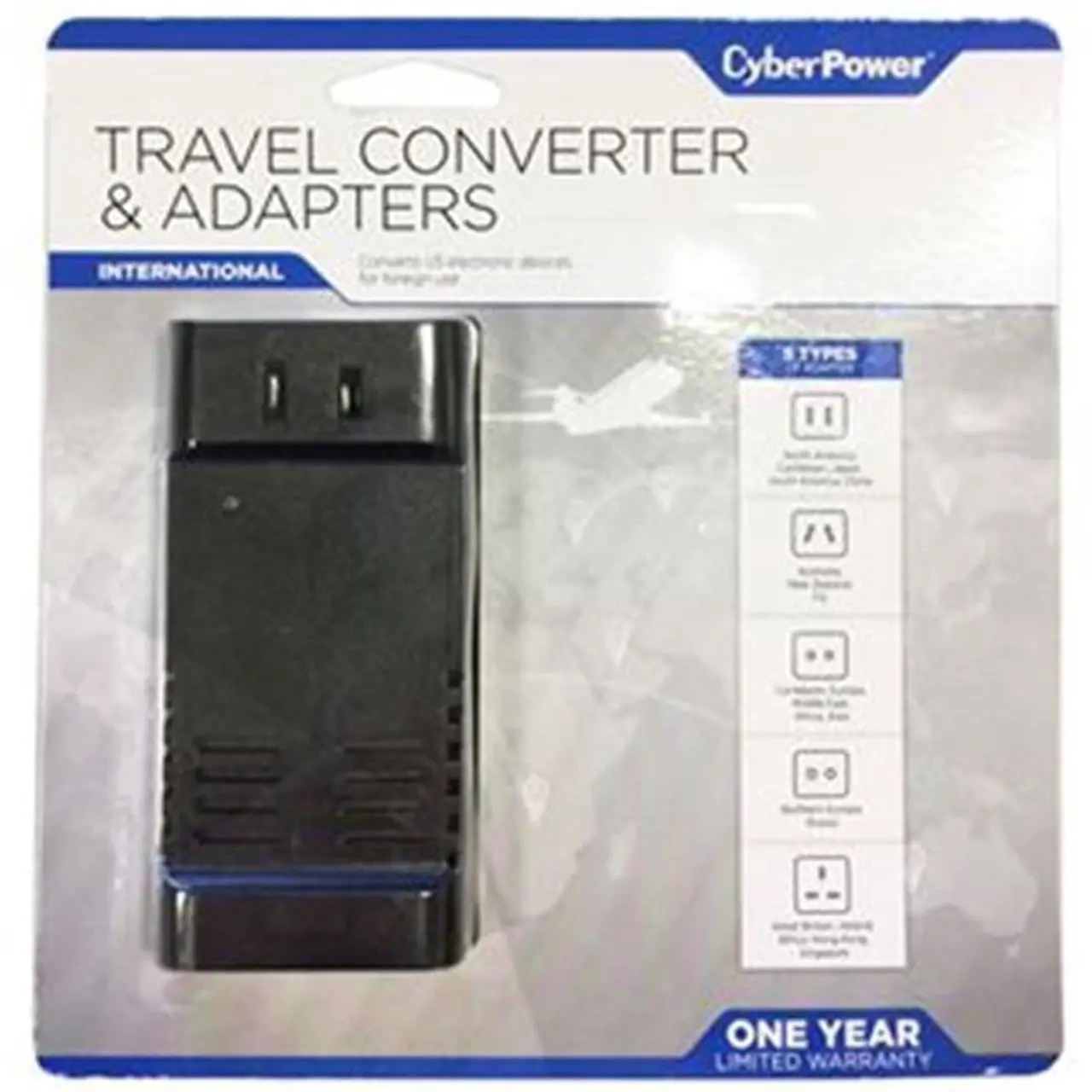 Main image of CYBERPOWER SYSTEMS USA TRB1L1 TRAVEL ADAPTER 100-240V IN/OUT