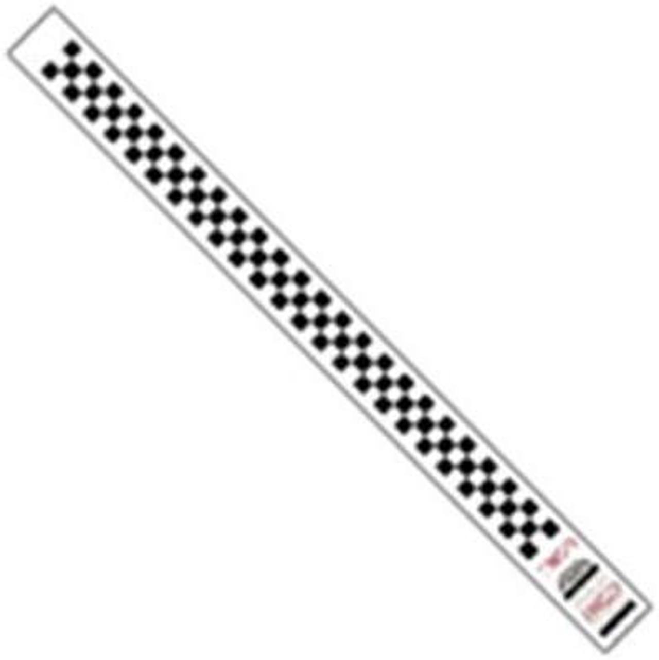Main image of Tyvek WR103 0.75 x 10 in. Black & White Checkerboard Wristbands - Case of 500