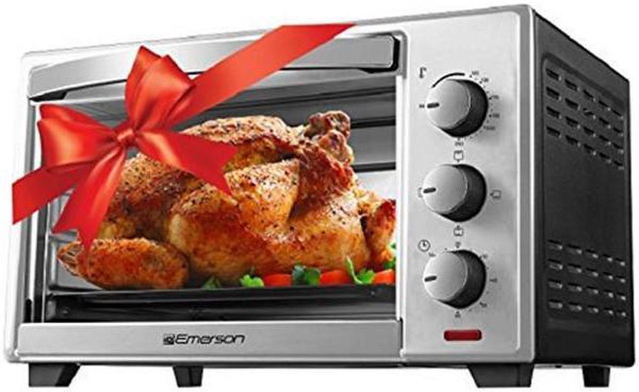Alt view image 2 of 4 - Emerson ER101003 Stainless Steel 6 Slice Convection and Rotisserie Countertop Toaster Oven