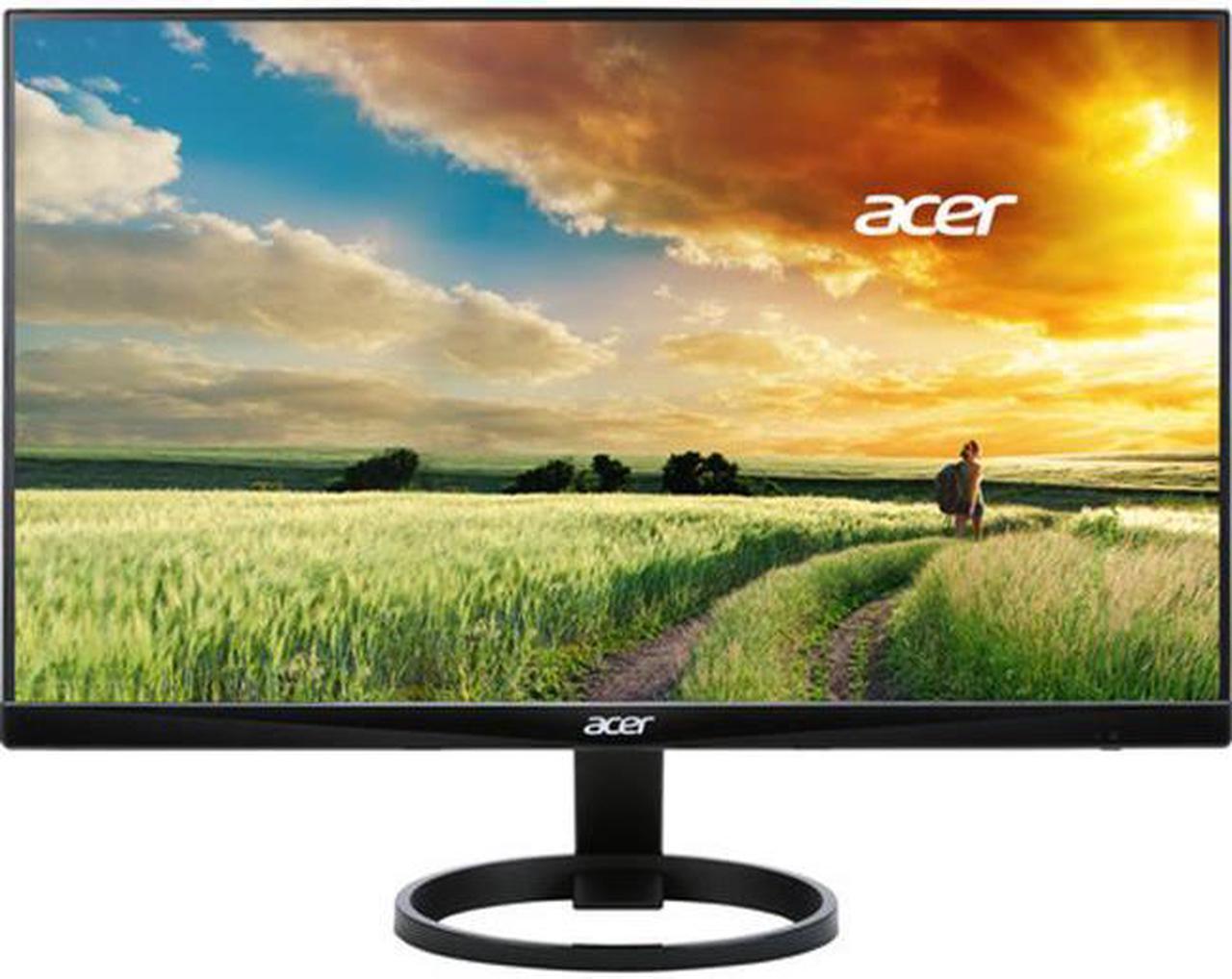 Alt view image 6 of 20 - Acer R Series R240HY Black 23.8" IPS 4ms (GTG) Widescreen LED/LCD 1920 x 1080 FHD, Slim Frameless and Eco Friendly Design, Built-in Speaker, HDMI and USB Type-C