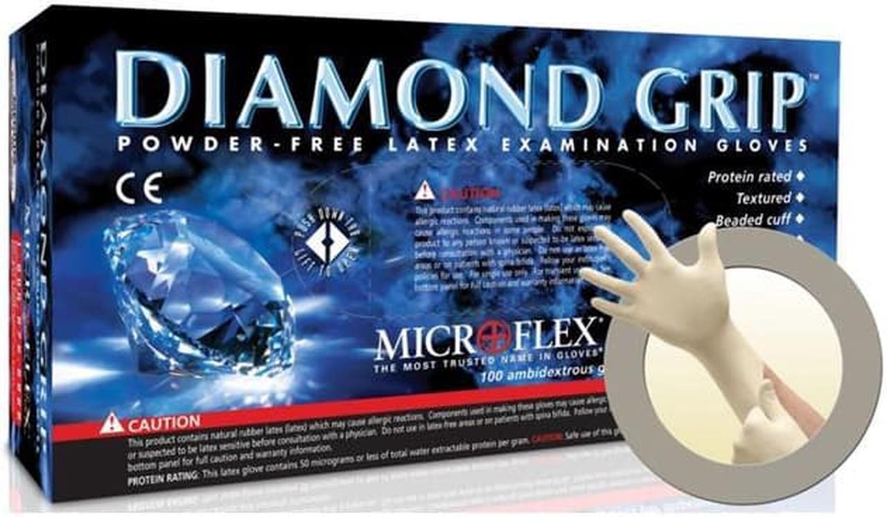 Alt view image 3 of 7 - Microflex Disposable Gloves Natural   MF-300-M