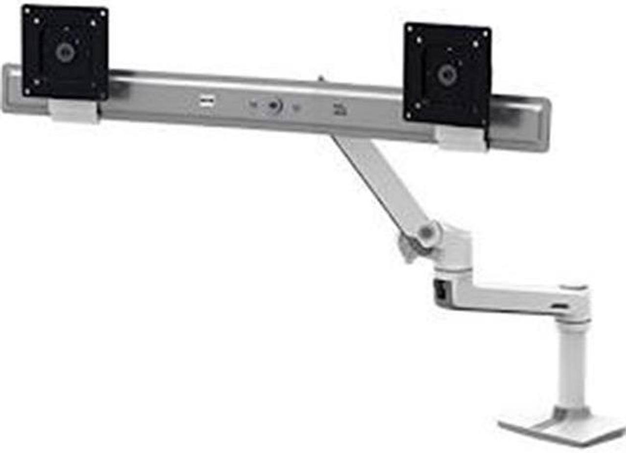 ERGOTRON 45-489-026 LX Dual Direct Arm Desk Mount - 32-inch - Aluminum