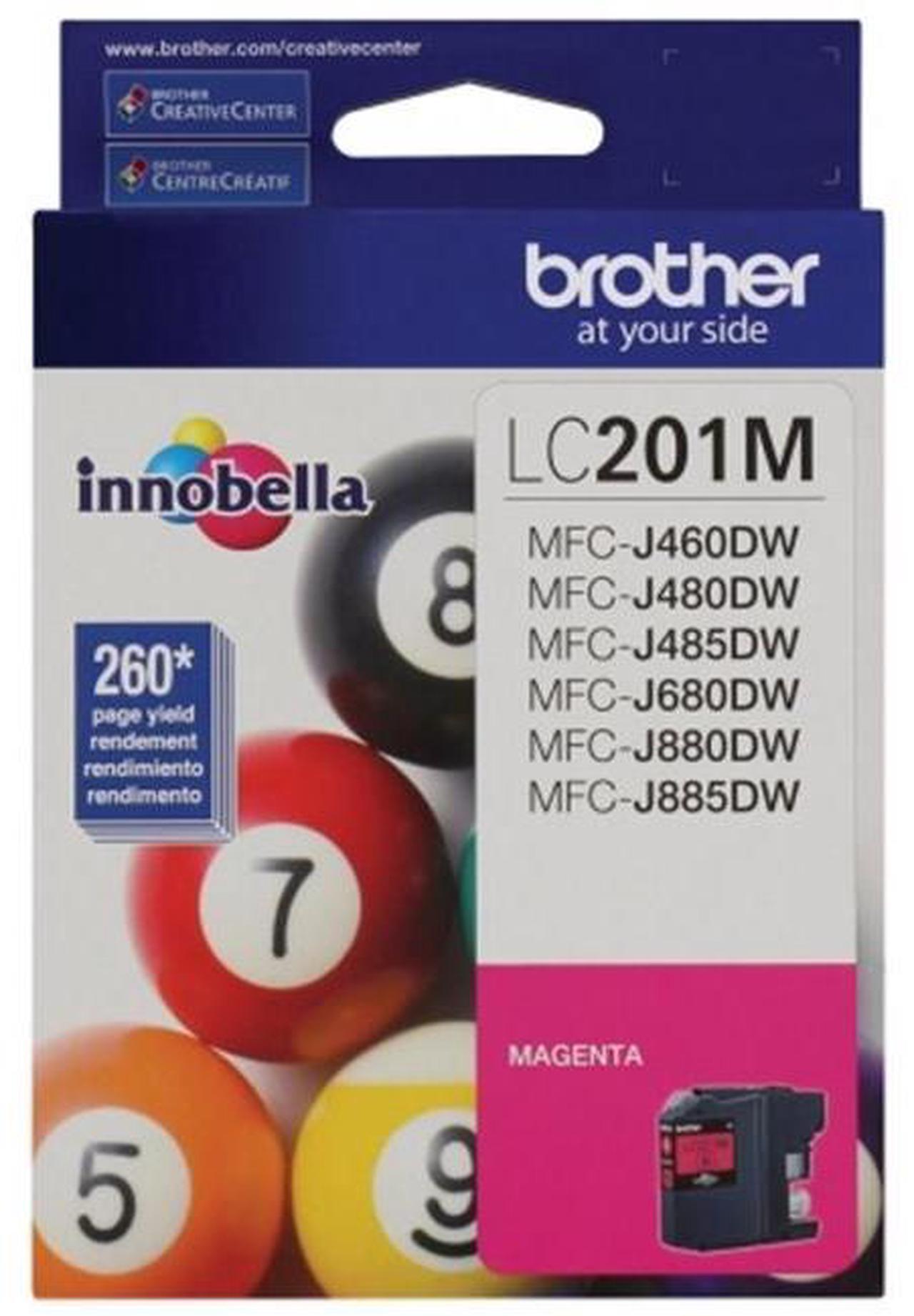 Alt view image 7 of 14 - Brother Magenta Ink Cartridge (260 Yield) LC201M