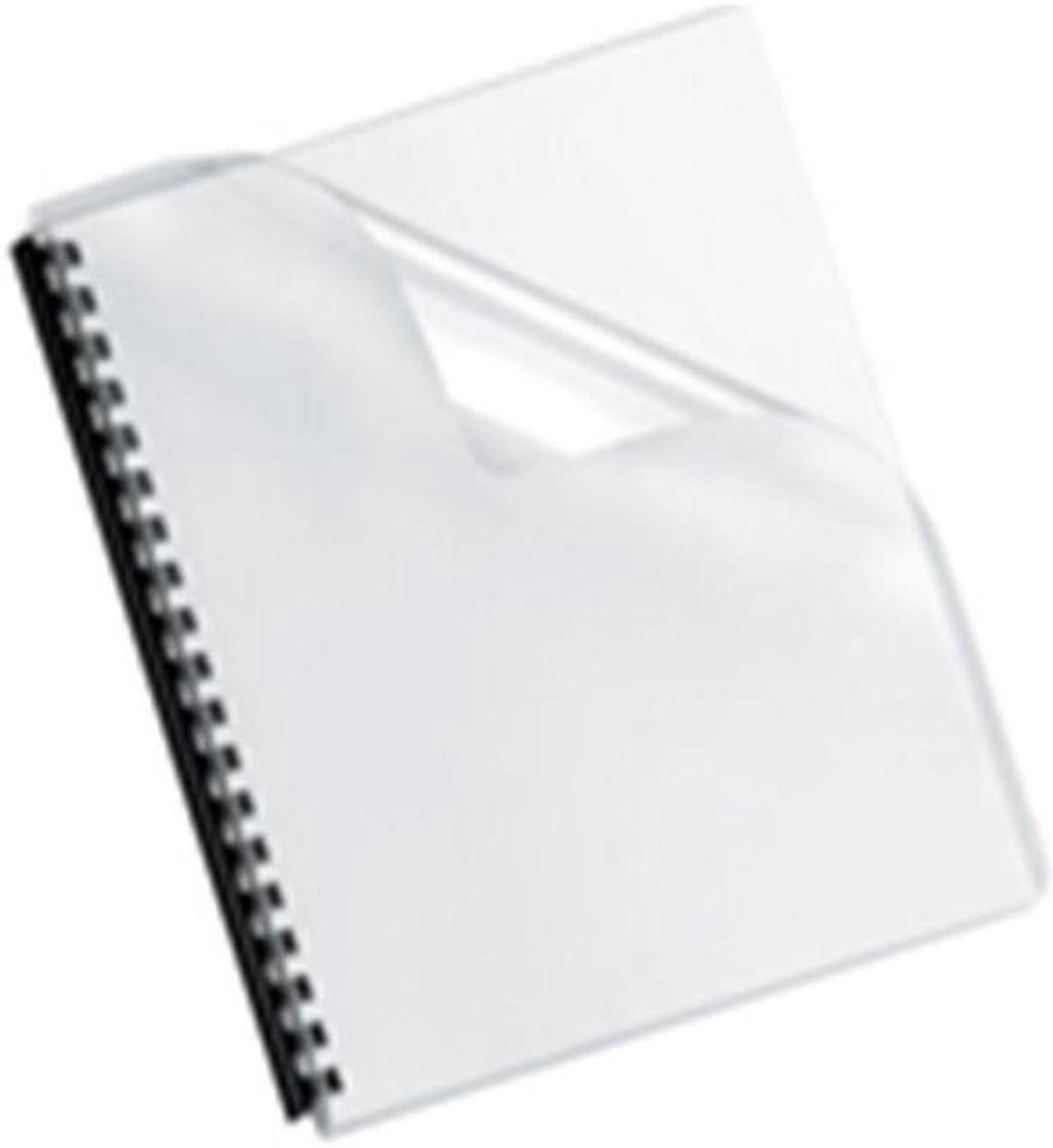 Alt view image 3 of 20 - Fellowes Crystals Clear Pre-Punched Oversized Binding Covers 100 Pack