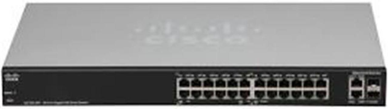 CISCO SG350X-24PD-K9-NA Managed 24-Port Gigabit PoE Stackable Managed Switch