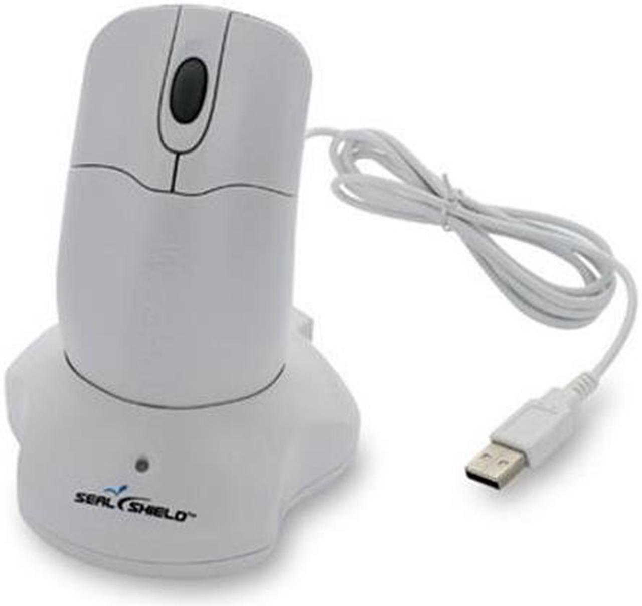 Seal Shield STWM042WE Silver Storm Waterproof Encrypted - Mouse - Optical - 3 Buttons - Wireless - 2.4 Ghz - Usb Wireless Receiver - White