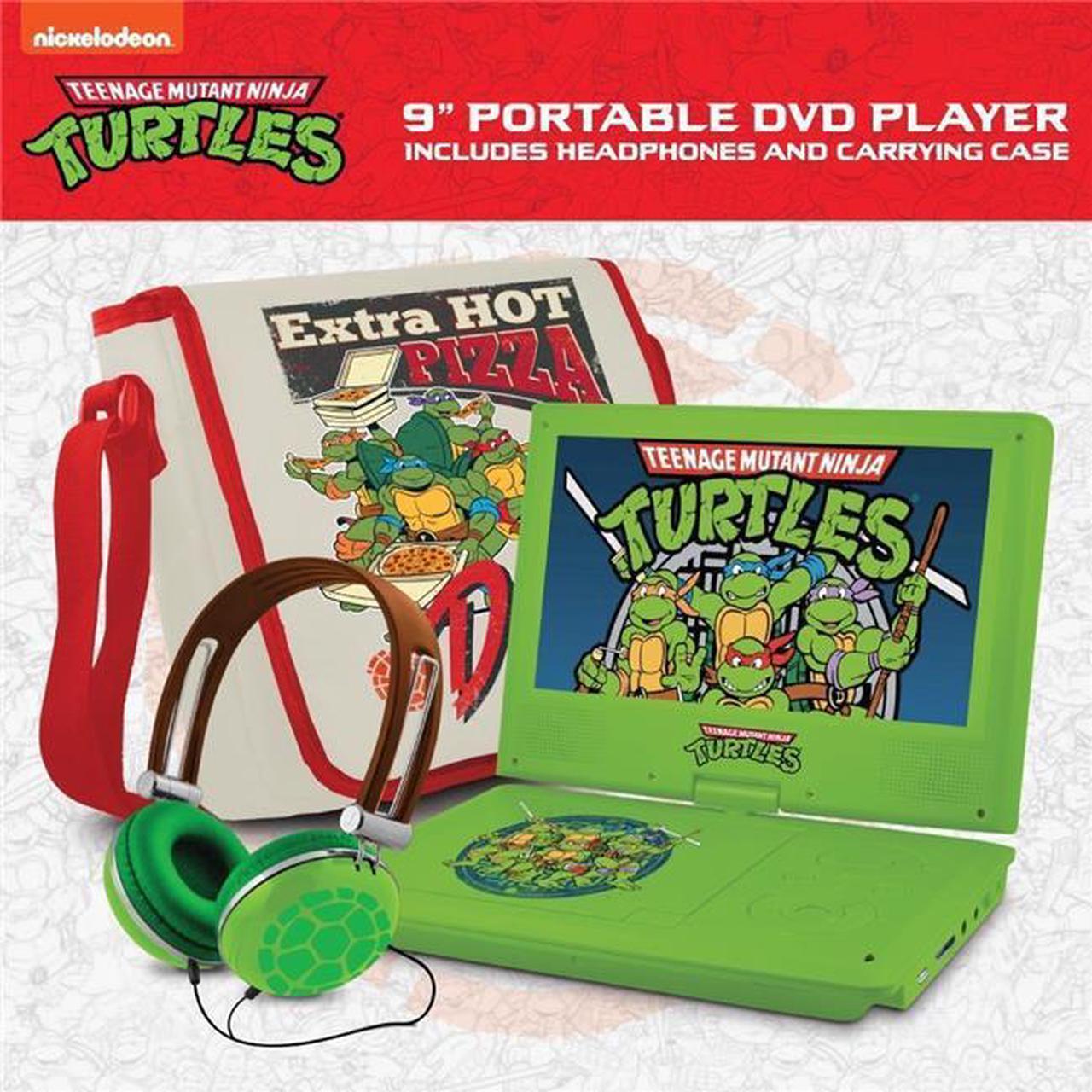 Main image of Ematic TMNT900 9 in. Teenage Mutant Ninja Turtles Portable DVD Player, Green