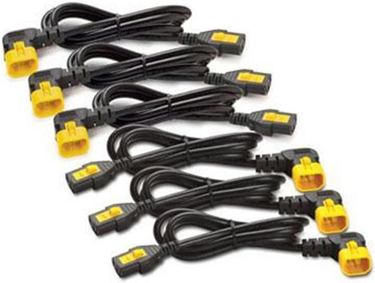 Alt view image 5 of 12 - POWER CORD KIT (6 EA), LOCKING, C13 TO C14 (90 DEGREE), 0.6M, NORTH AMERICA