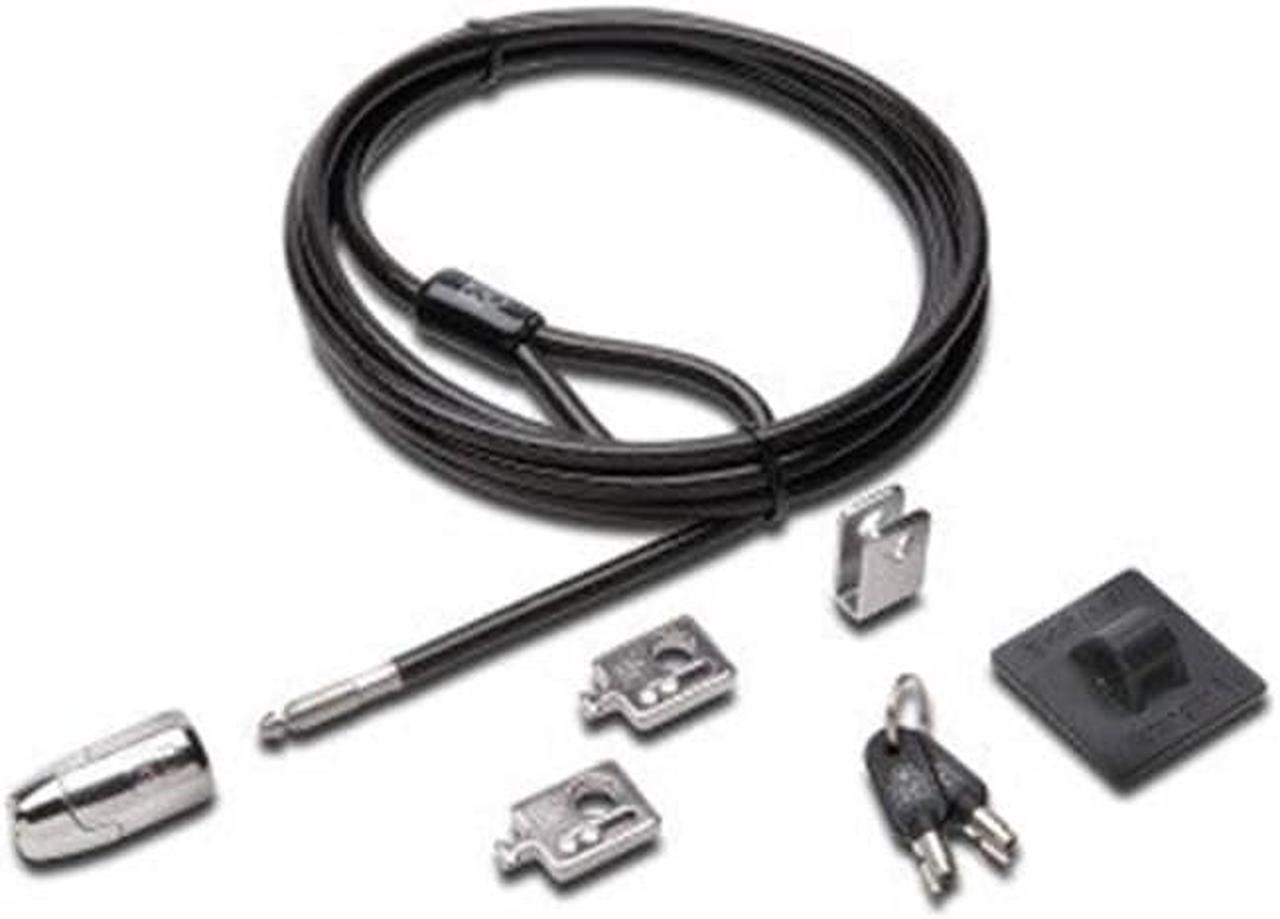 Kensington Computer Products Group 64424 8 ft. 2.0 Desktop & Peripherals Locking Kit, Carbon Steel Cable