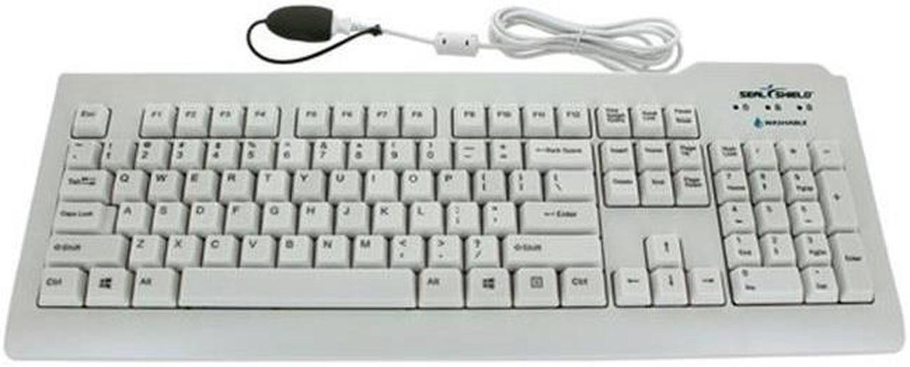 Main image of Seal Shield SSWKSV207GL Silver Seal Glow Waterproof True Type Keyboard - Backlit, Long Cable With Seal C