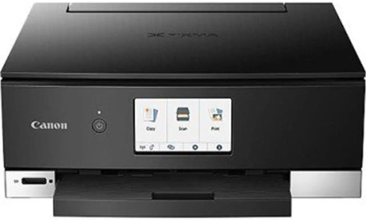 Alt view image 3 of 8 - Canon PIXMA TS8220 (2987C002) Duplex 4800 DPI x 1200 DPI Wireless/USB Color Inkjet All-In-One Printer - Black