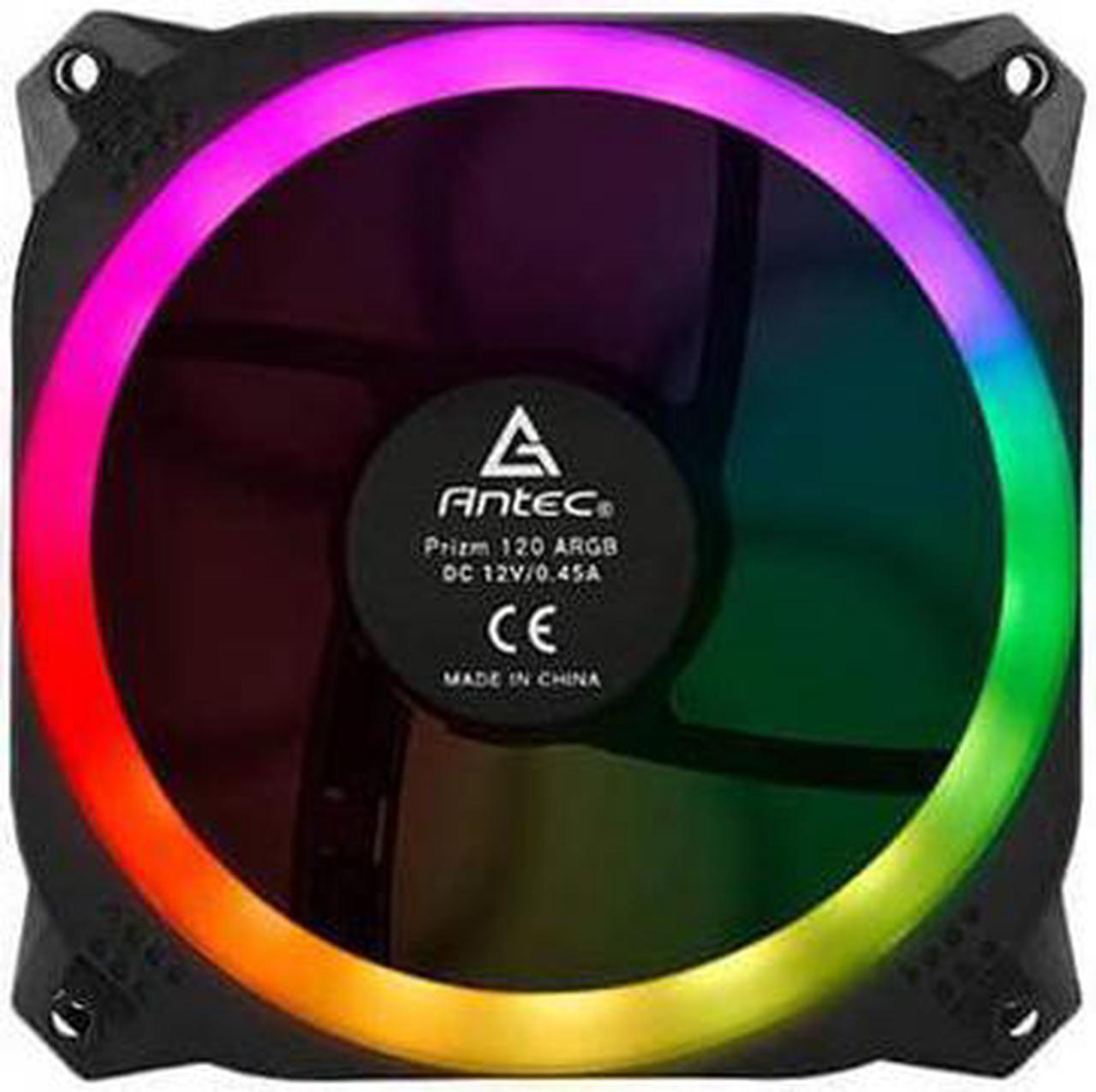 Antec Prizm 120 ARGB 5 Plus C 120 mm Case Fan with Fan Controller - Pack of 5