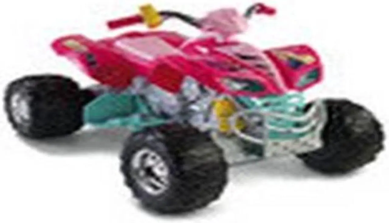 Alt view image 9 of 9 - Power Wheels Barbie Kawasaki KFX 4-Wheel ATV Electric 12V Ride-On | X6651