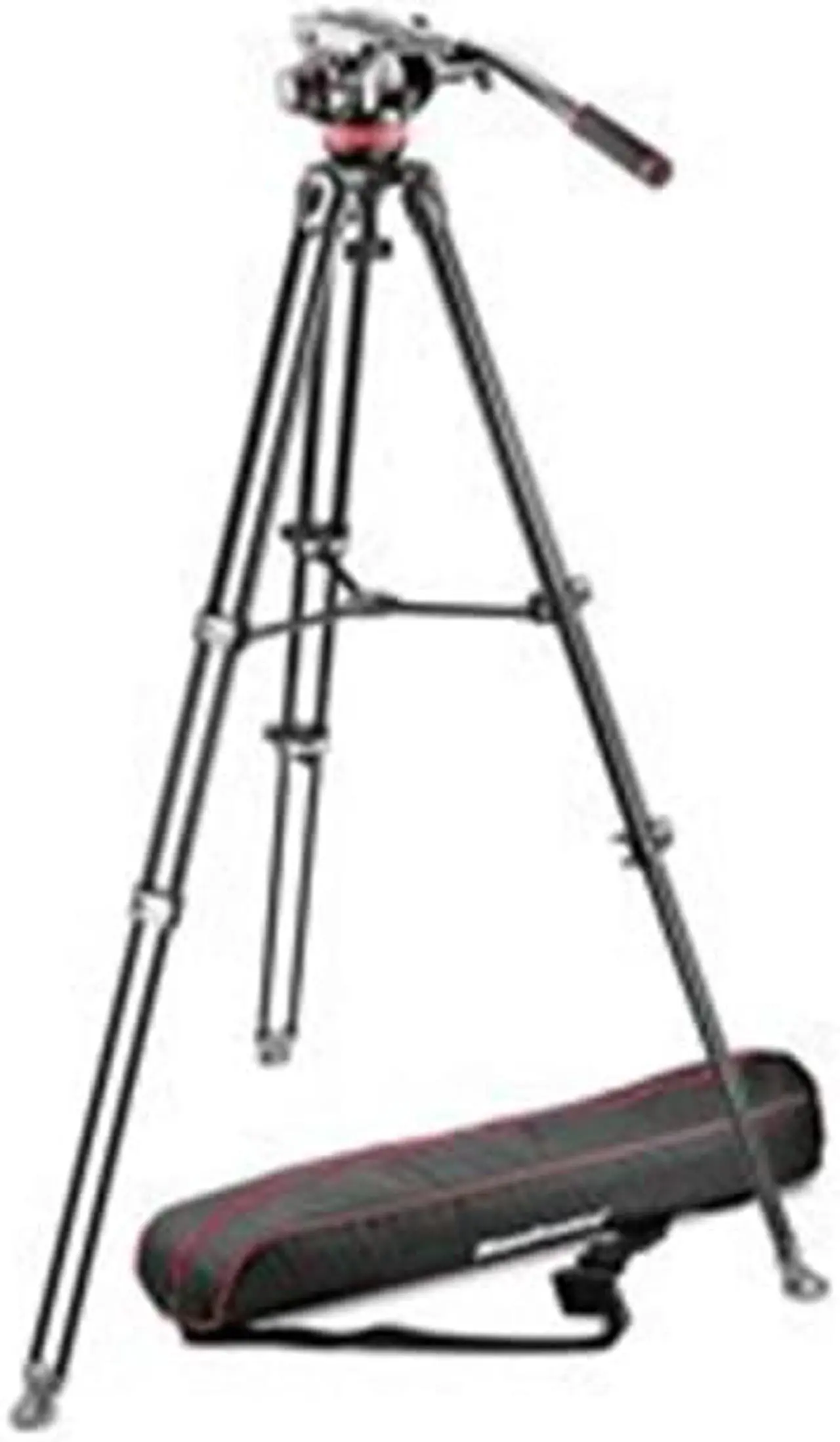 Alt view image 5 of 8 - Manfrotto MVT502AM 3-Section Aluminum Telescopic Twin Leg Tripod, 502 Fluid Head