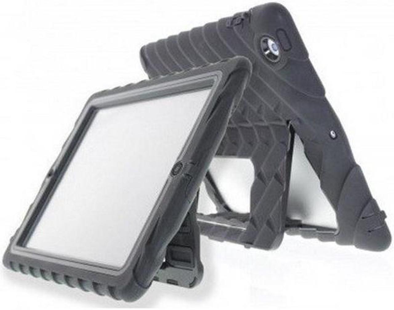 Alt view image 15 of 15 - Gumdrop Cases Hideaway Stand for Apple iPad 3 Rugged Tablet Case Shock Absorbing Cover Black/Black A1403, A1416, A1430