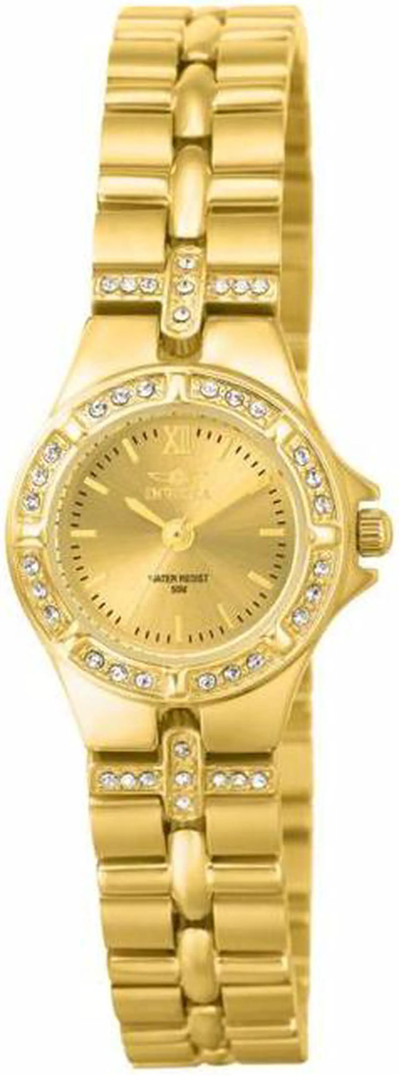 Alt view image 11 of 15 - Invicta 0134 Women's Wildflower 18K Gp Ss Gold-Tone Dial 18K Gp Ss Watch