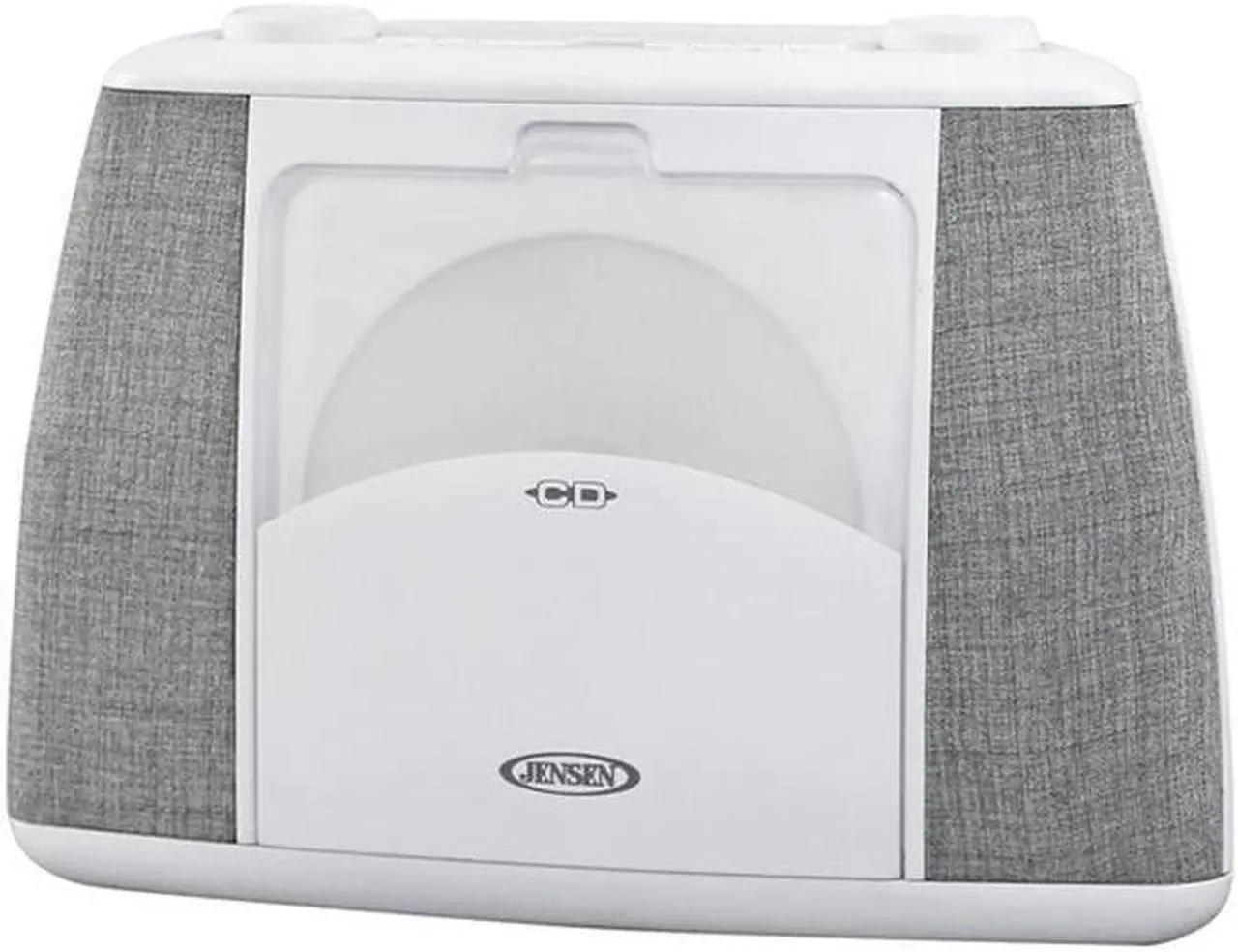 Main image of Jensen CD-565 Portable Bluetooth CD Music System, Gray & White