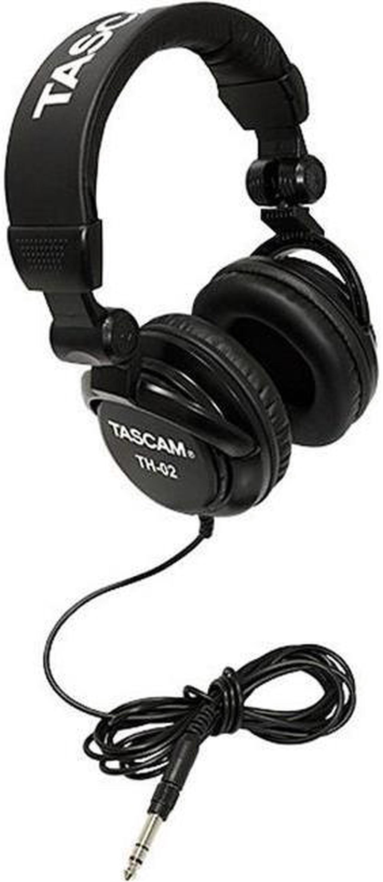 Alt view image 12 of 20 - TASCAM TH-02 Recording Studio Headphones Black