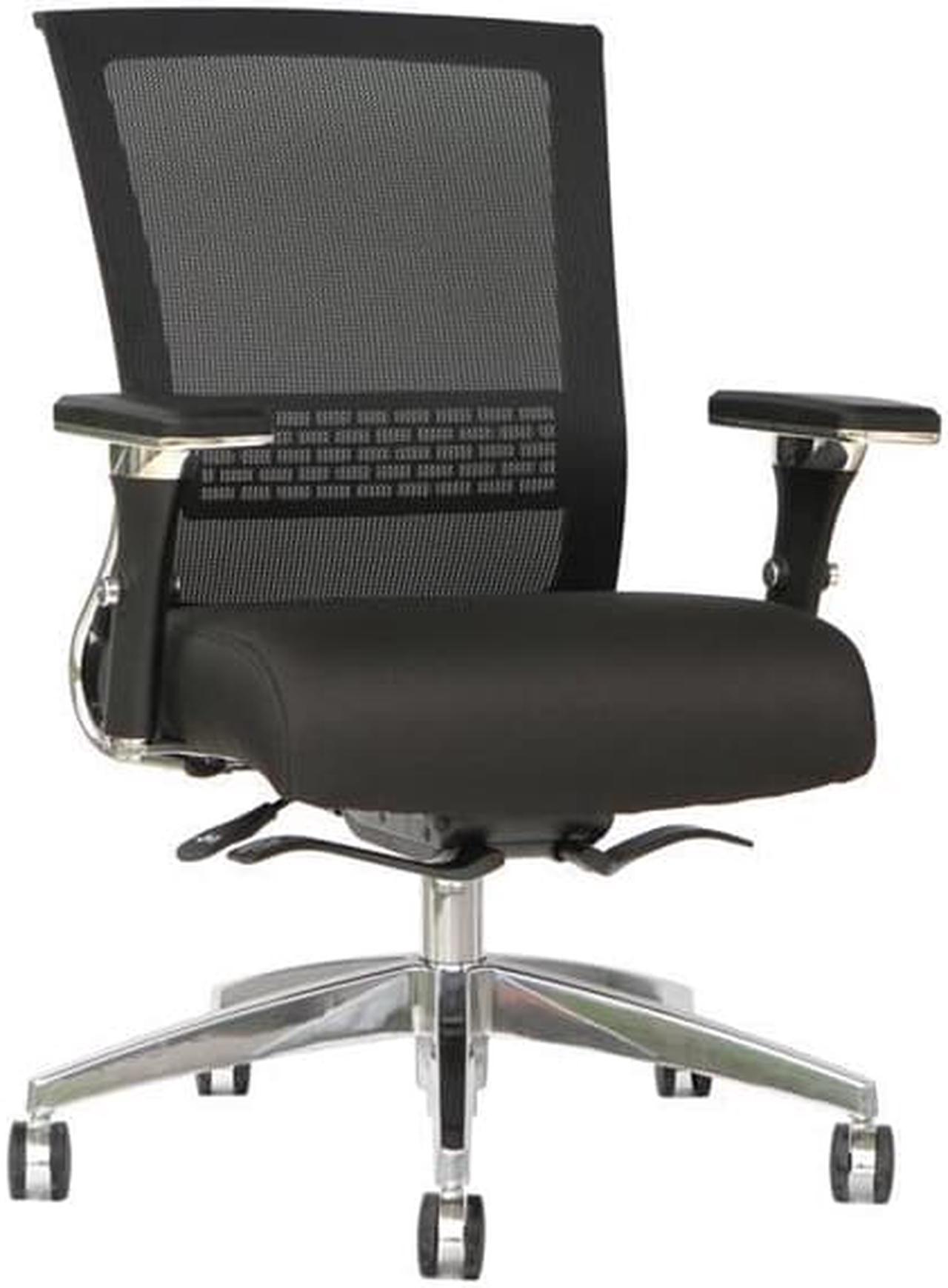 Alt view image 2 of 2 - TygerClaw Mesh Mid Back and Fabric Seat Office Chair