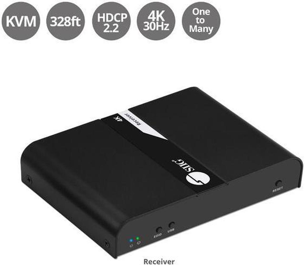 Main image of SIIG CE-H25H11-S1 Hdmi 4K30Hz Kvm Over Cat 6 Extender