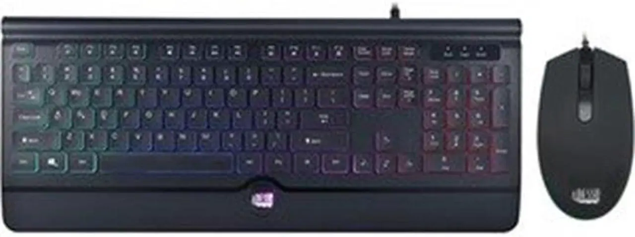Main image of ADESSO Illuminated Gaming Keyboard & Illuminated Mouse Combo AKB-137CB Black USB 104-Key US layout Keyboard