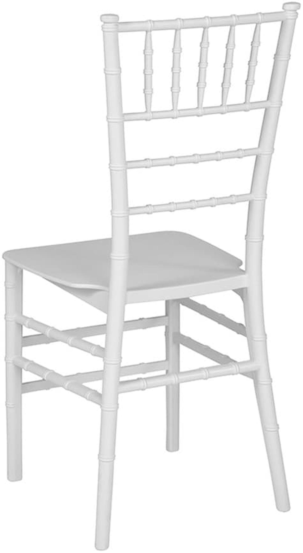 Alt view image 7 of 20 - HERCULES Series White Resin Stacking Chiavari Chair