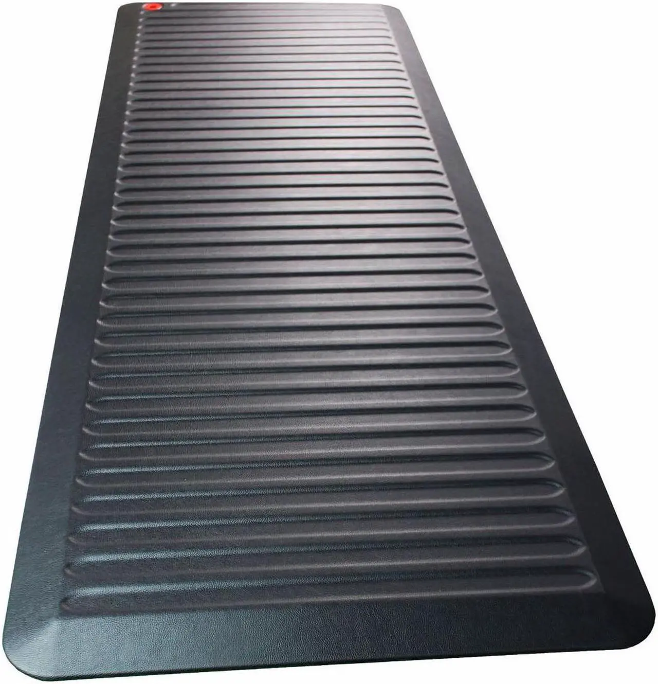 Alt view image 7 of 20 - Floortex FCA2471XVBK AFS-TEX 6000 Active Anti-fatigue Mat, Counter, Stand-up Desk, Workstation, Reception - 24" Length x 12" Width - Polyvinyl Chloride (PVC) - Black