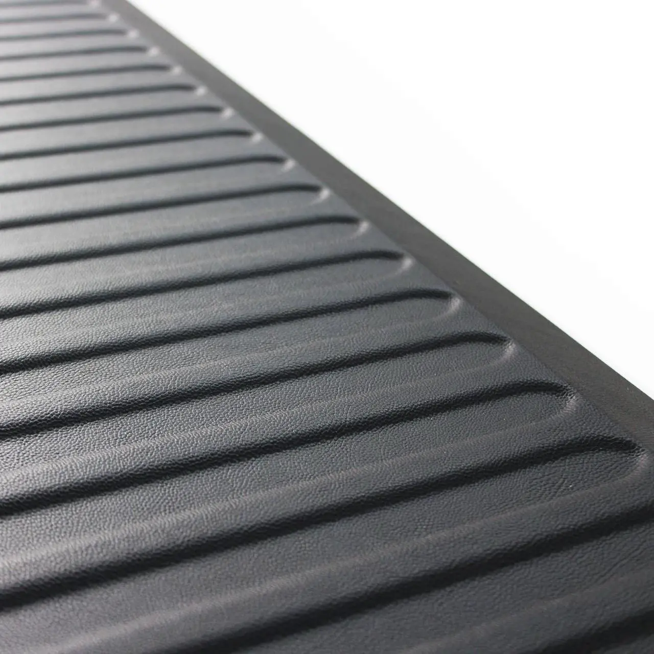 Alt view image 8 of 20 - Floortex FCA2471XVBK AFS-TEX 6000 Active Anti-fatigue Mat, Counter, Stand-up Desk, Workstation, Reception - 24" Length x 12" Width - Polyvinyl Chloride (PVC) - Black