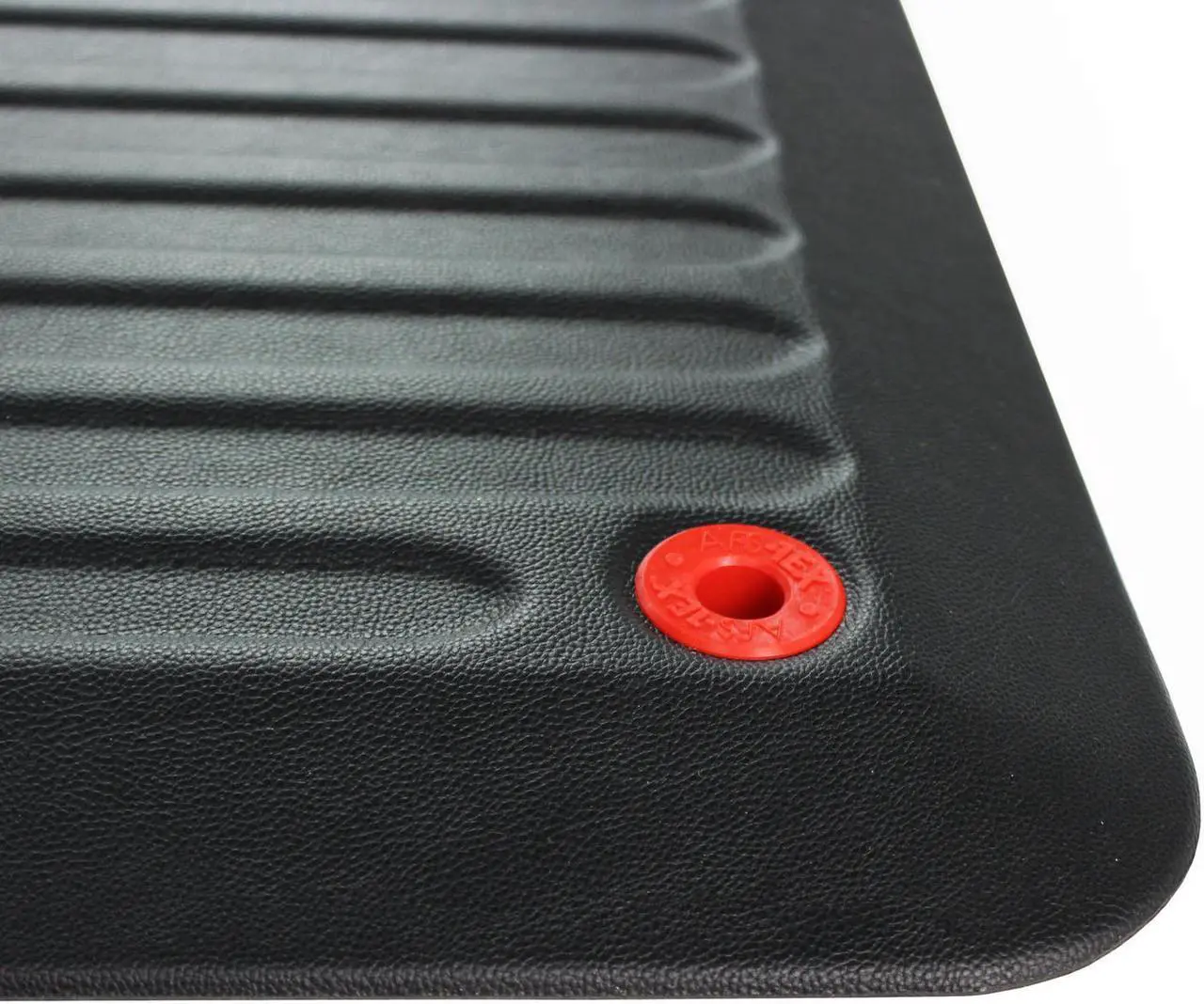 Alt view image 10 of 20 - Floortex FCA2471XVBK AFS-TEX 6000 Active Anti-fatigue Mat, Counter, Stand-up Desk, Workstation, Reception - 24" Length x 12" Width - Polyvinyl Chloride (PVC) - Black