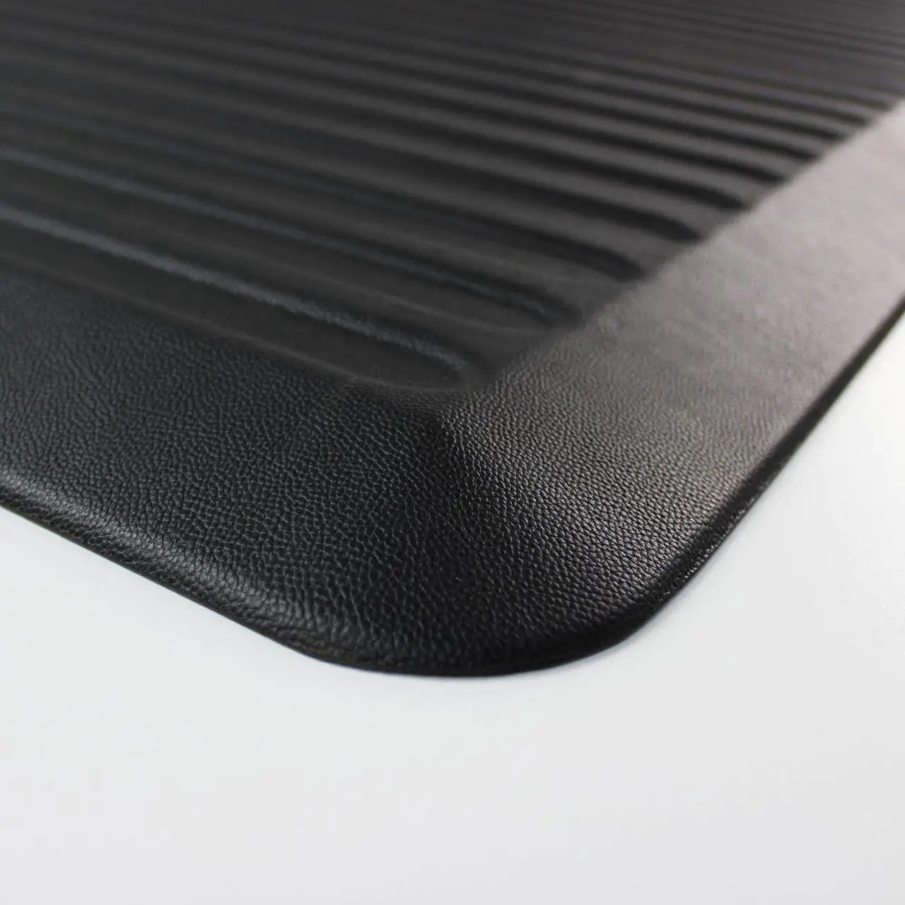 Alt view image 11 of 20 - Floortex FCA2471XVBK AFS-TEX 6000 Active Anti-fatigue Mat, Counter, Stand-up Desk, Workstation, Reception - 24" Length x 12" Width - Polyvinyl Chloride (PVC) - Black