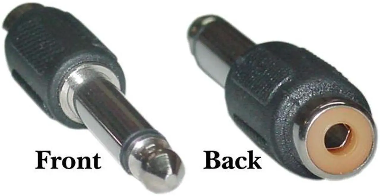 Main image of Cable Wholesale Mono to RCA adapter 1/4 inch Mono Male / RCA Female