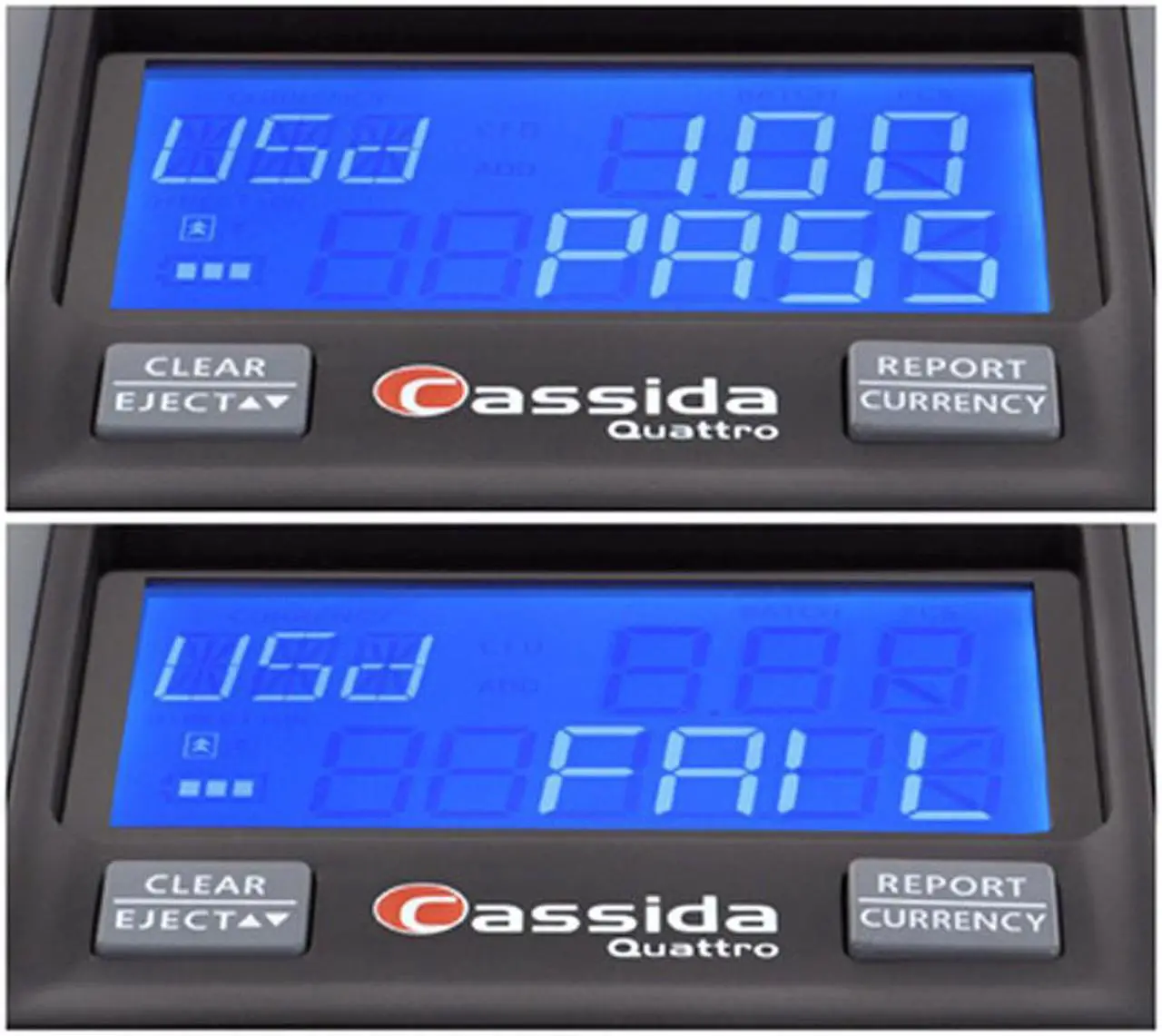 Alt view image 5 of 6 - Cassida Quattro  4-Way Counterfeit Detector - Infrared; Magnetic Strip Detection - Magnetic Thread Security - UV Light - U.S. Currency